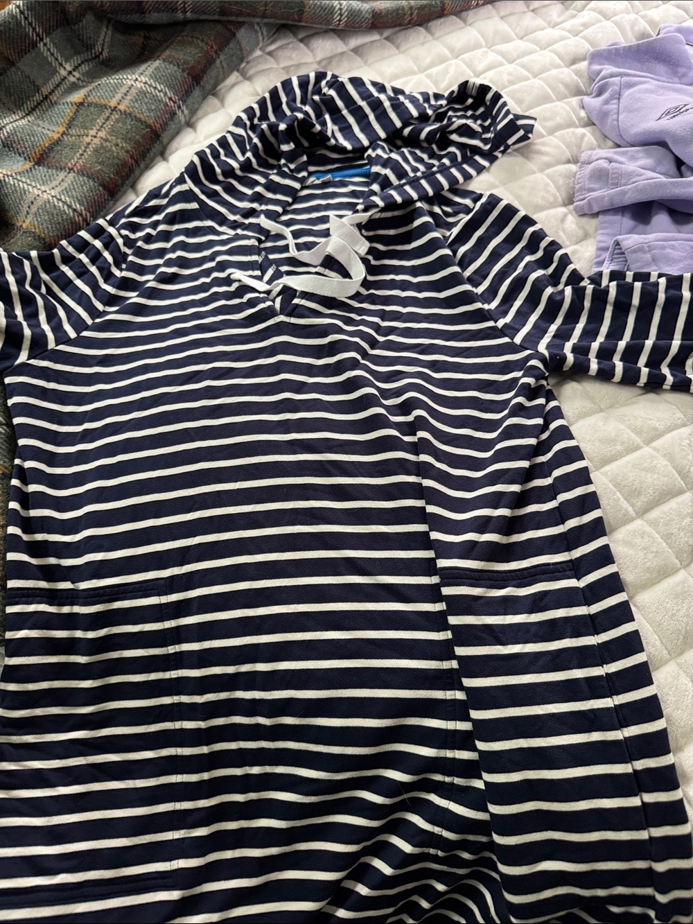 Boden Navy & White Striped beach coverup Tunic